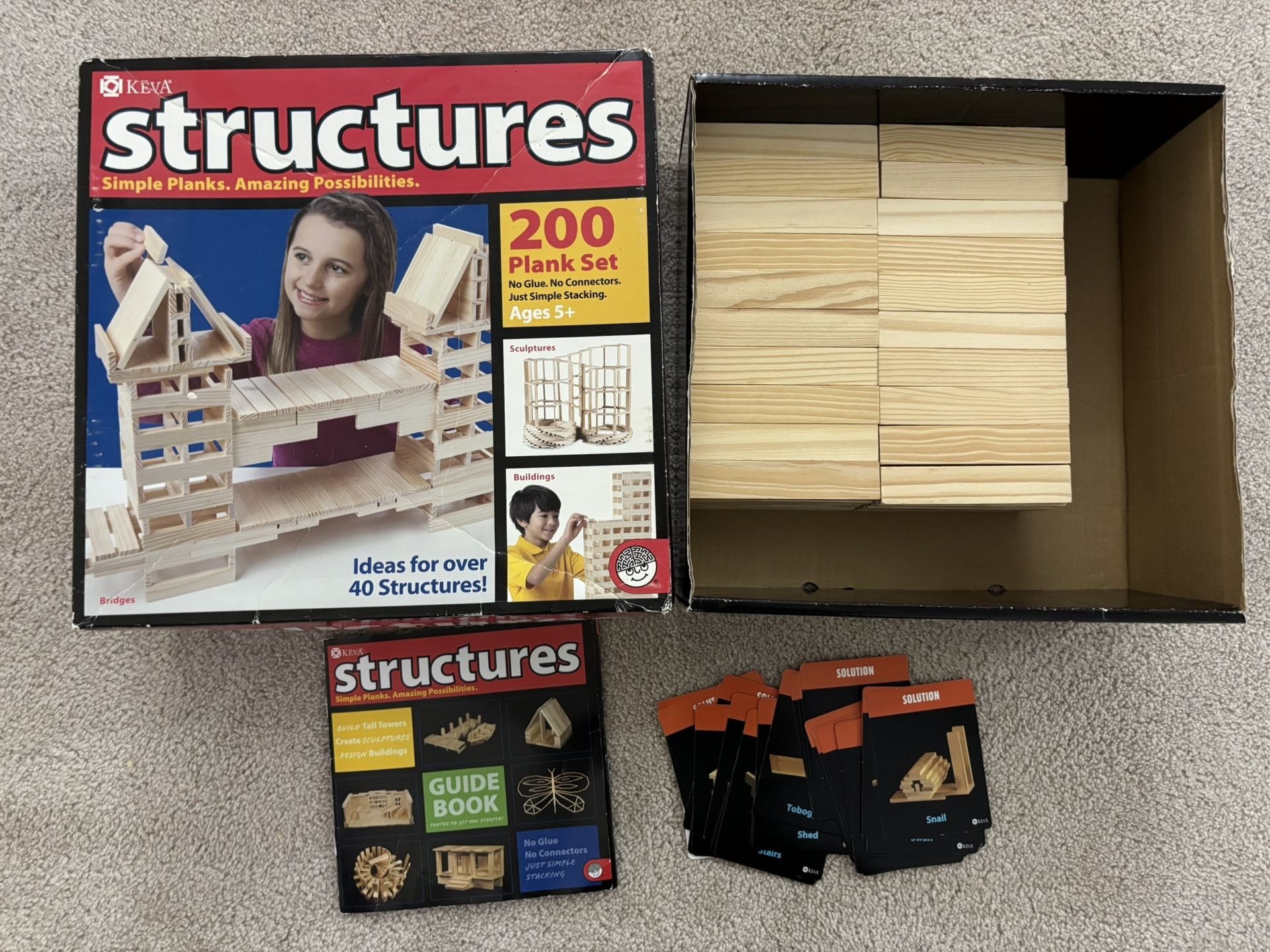 KEVA Structures 200 Wood Building Planks Set Building Toy