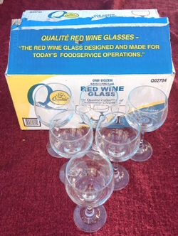 50 NEW 10.5 OZ RED WINE GLASSES