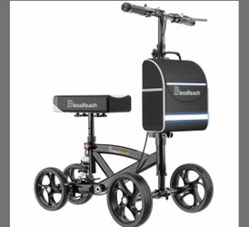 BlessReach Knee Scooter With Dual Braking System