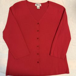 Women’s Style & Co Red Cardigan