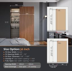 Barn door hardware