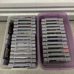 Super Nintendo 90’s Original Games.  29 Sold Together Only