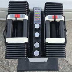 Powerblock Pro Adjustable Dumbbells 5-90 with Stand