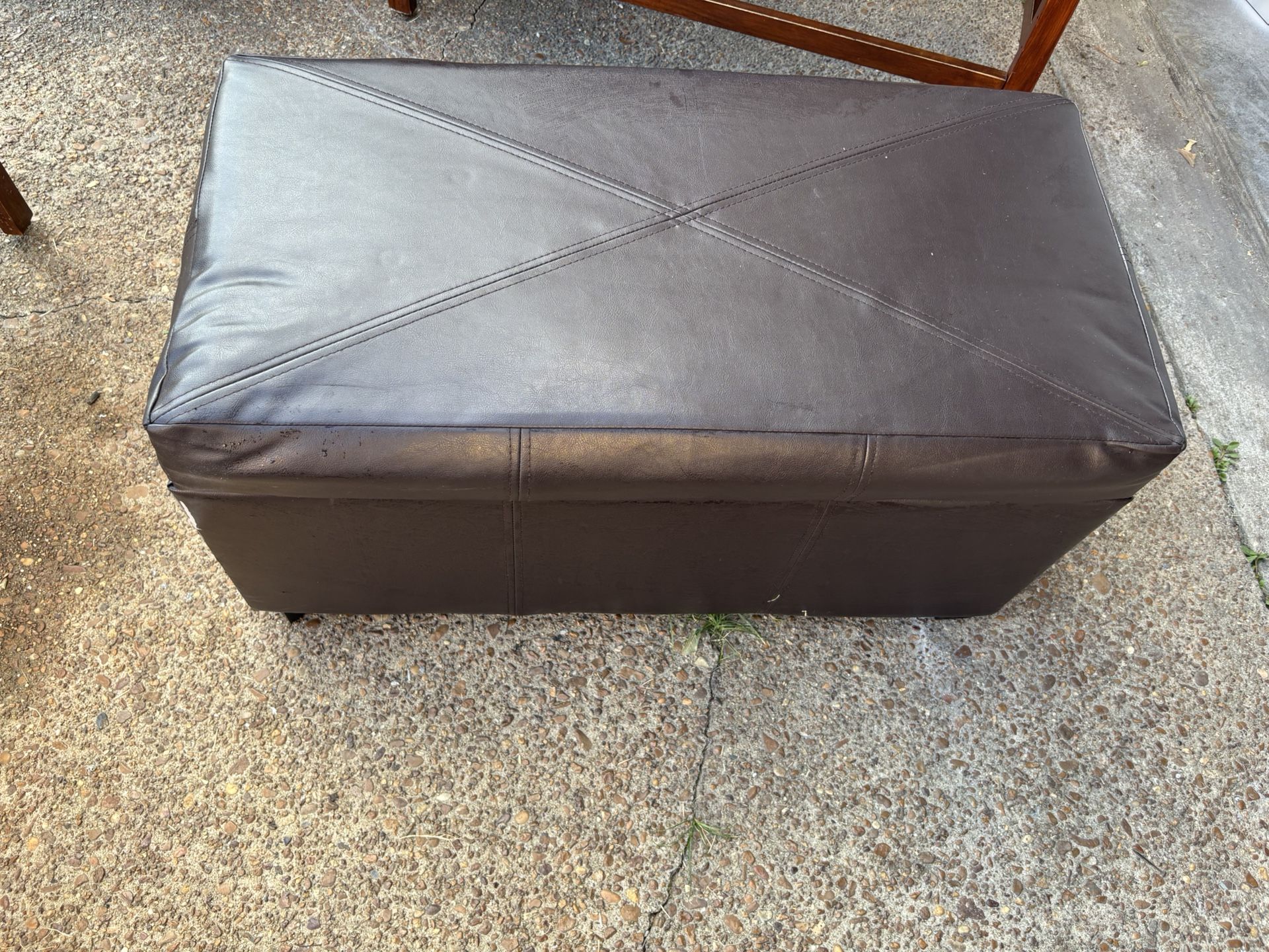 Luxury Leather Ottoman