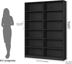 Bookshelf, Freestanding Storage Shelves, Tall Bookcases for Home Decor Bedroom, Living Room, Office Freestanding Display Storage Shelves, Tall and Lar