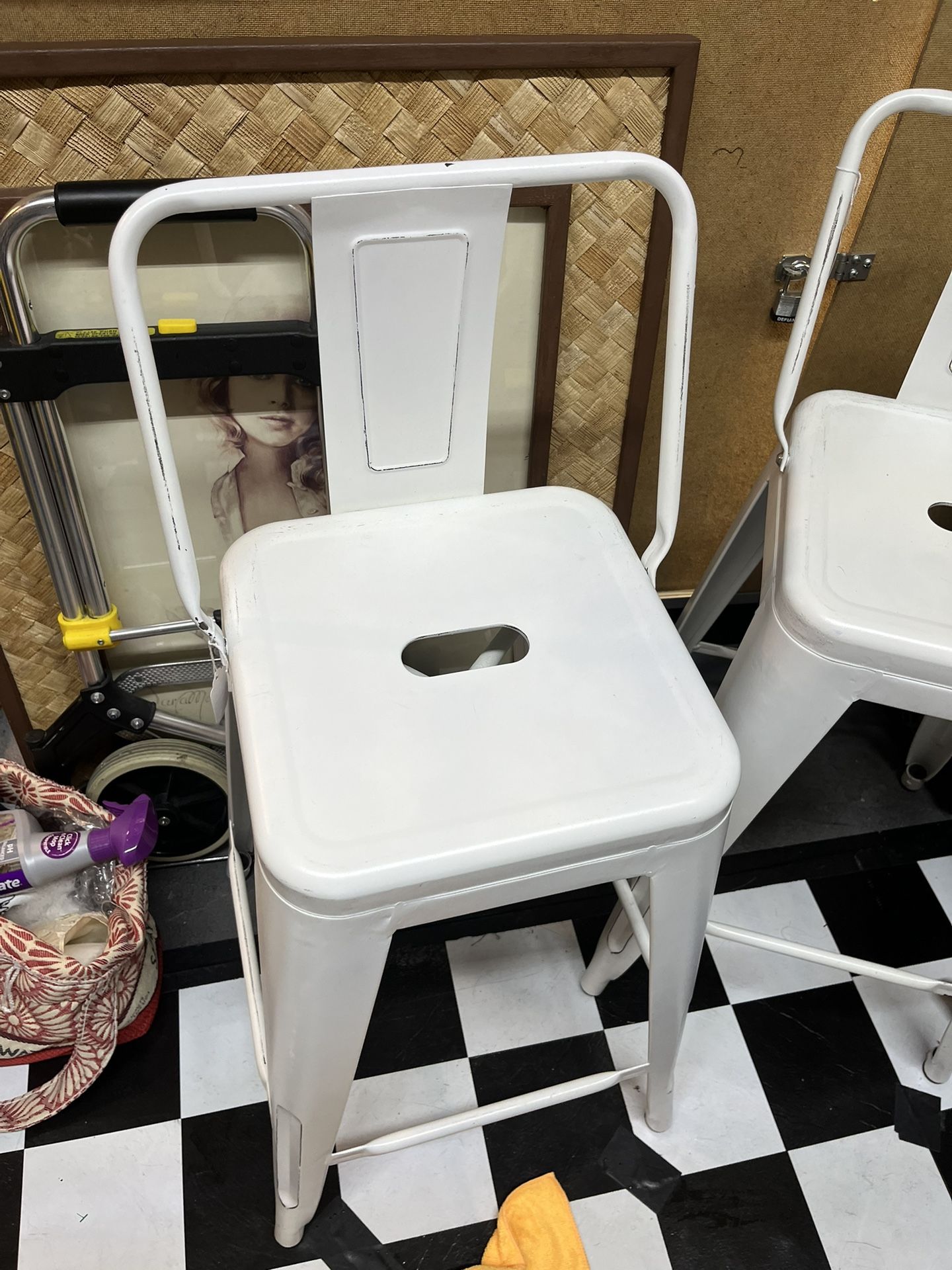 White Bar Stools