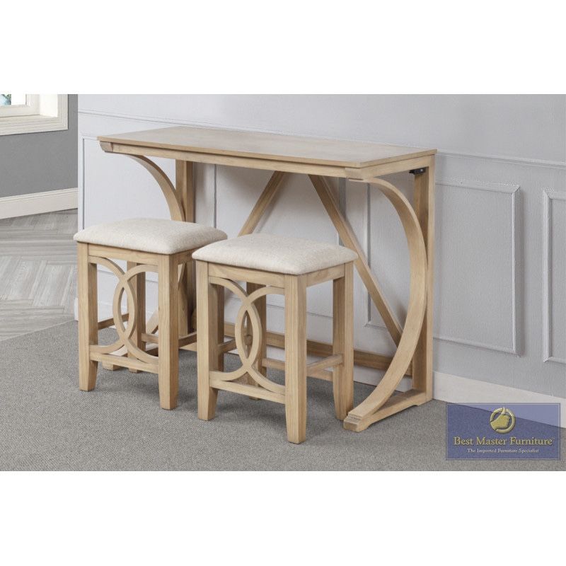 Antique Style Accent Table And Stools