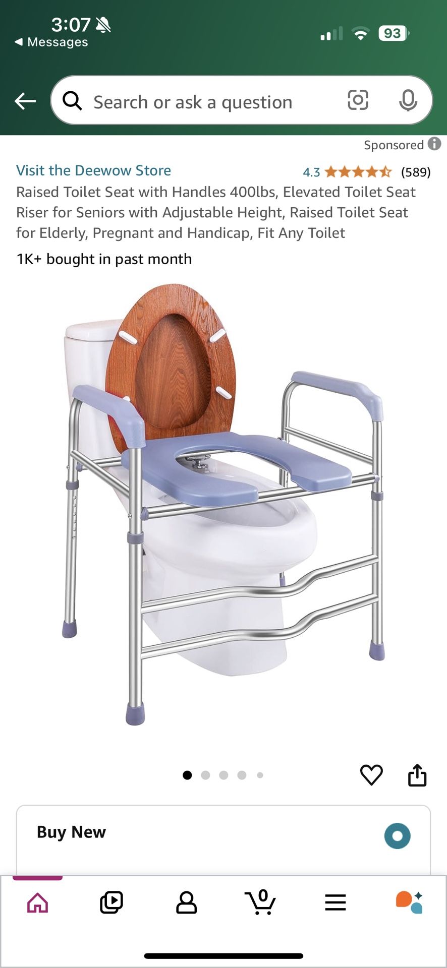NEW-still In Box-Toilet Seat Riser