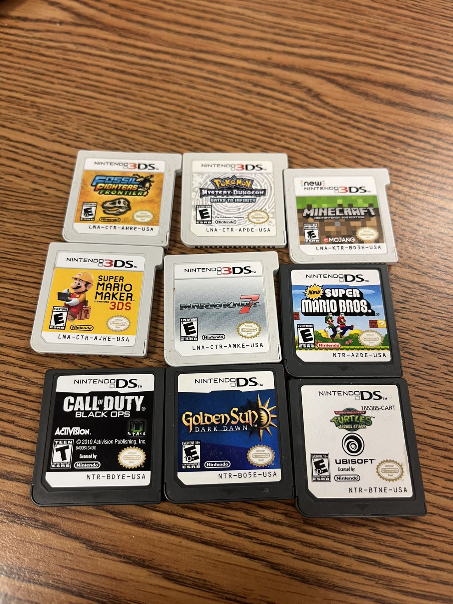 Nintendo 3ds Ds Game Lot 