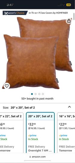 Leather Pillow Cases