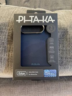 PITAKA Edge Aramid Fiber Case for iPhone Duo – Navy Blue, MagSafe – Unused