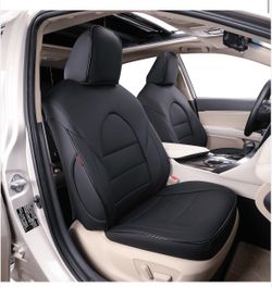 EKR Toyota Camry Custom-fit BLACK Premium Leatherette Seat Covers