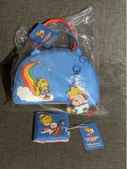 Rainbow Brite Double Rainbow Crossbody Bag with matching wallet