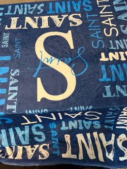 Saint Monogram Throw Blanket