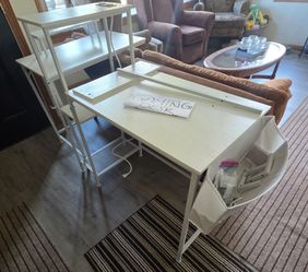 Double desk.
