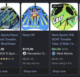 Rave Sports Razor XP 3 person tube