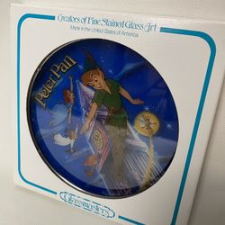 vintage Disney Peter Pan 45th aniversary limited edition stained glass