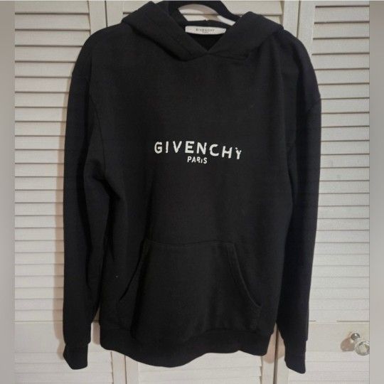 Givenchy Black Hoodie 100% Cotton Unissex M