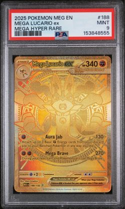 Mega Lucario Ex - PSA 9