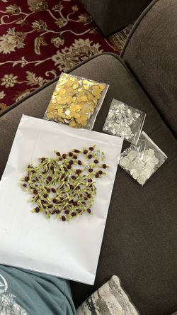 Lots Of Mini Roses And Sequence For Crafts