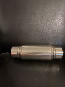 Brand New Polished Stainless Steel Resonator Muffler