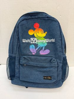 Walt Disney World: Pride Collection: Mickey Mouse Rainbow Denim Backpack LGBTQ