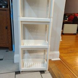 Plastic Storage Rack White