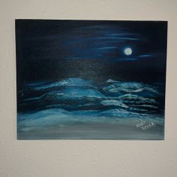 Waves Painting By Mary Rosier