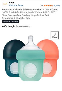 Boon Baby Bottles 4oz 3-Pack