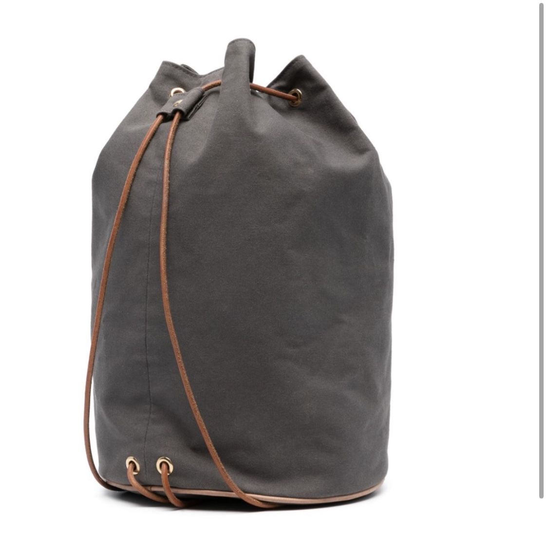 Hermes Drawstring Canvas Backpack Jewelry & Accessories display picture 2