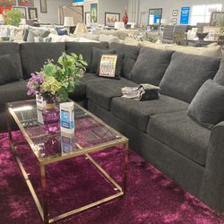 black sectional 🖤✅ $1,699