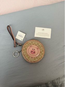 NWT Coach piggy coin purse