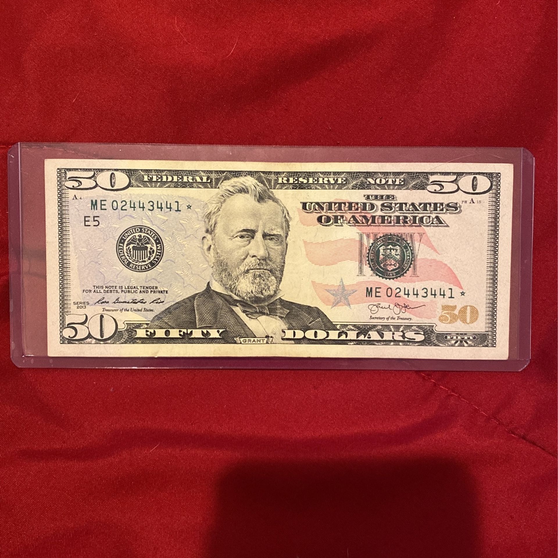$50 Star Note