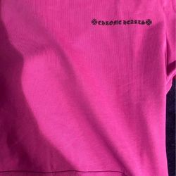 Pink Chrome Heart Hoodie