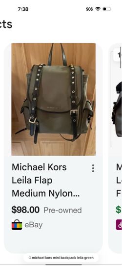 Michael Kors Leila Backpack Green