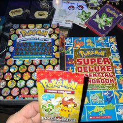 Pokémon 💥Collection ! 💥inc. 4 X UNOPENED PACKS ✨️MATCH BATTLE +Team Up /Unbroken  Non Used Stickers 1998 Dogtags! 📖 And More!!! 👀 LOok!