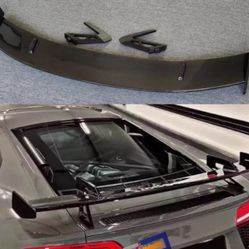 For Audi R8 2016-2023 Real Carbon Fiber Sport Style Rear Trunk Wing Lip Spoiler