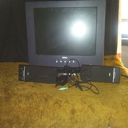 Dell Monitor And Speakers