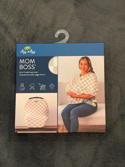 Brand New Itzy Ritzy Mom Boss 4-in-1 Multi-Use Cover (Checkered)
