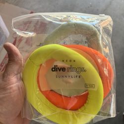 Sunnylife Neon Dive Rings, 6+ Years 