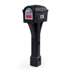 Simplay3 American Home Dig-Free Easy Up Classic Mailbox Black