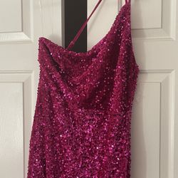 Pink Sequin Dress