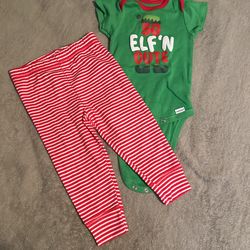 Christmas Outfit 6-9 Meses