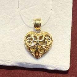 10k Heart Pendant 