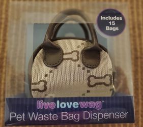 Brand new inbox Live Love Wag pet waste bag dispenser