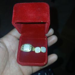 Diamond Ring And Earrings Set