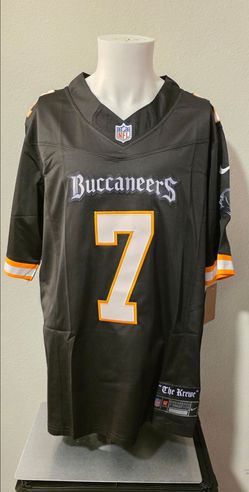 Tampa Bay Buccaneers Bucky Irving "The Krewe" Black Vapor F.U.S.E. Reverse Creamsicle Jersey