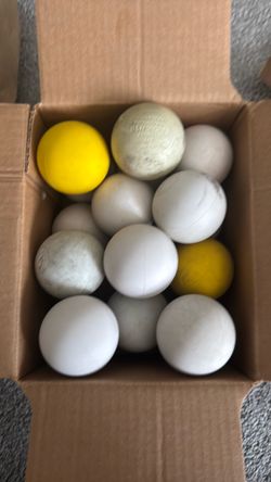 box of lacrosse balls