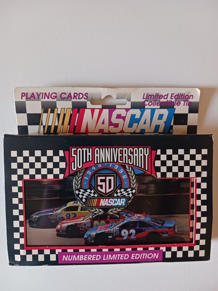 Dale Earnhardt Sr NASCAR 50th Anniversary Playing Cards