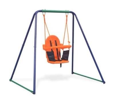 2-in-1 Single Swing and Toddler Swing Orange